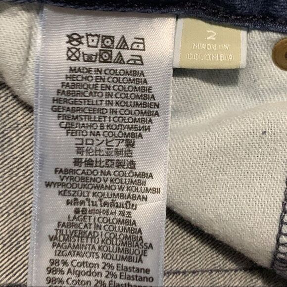 Michael Kors Women’s Straight Leg Skinny Blue Jeans SZ 2 - Picture 5 of 9